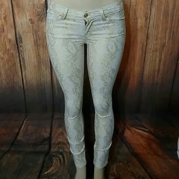 🦋 7FAM skinny jeans size 23x29.5 - Picture 1 of 8